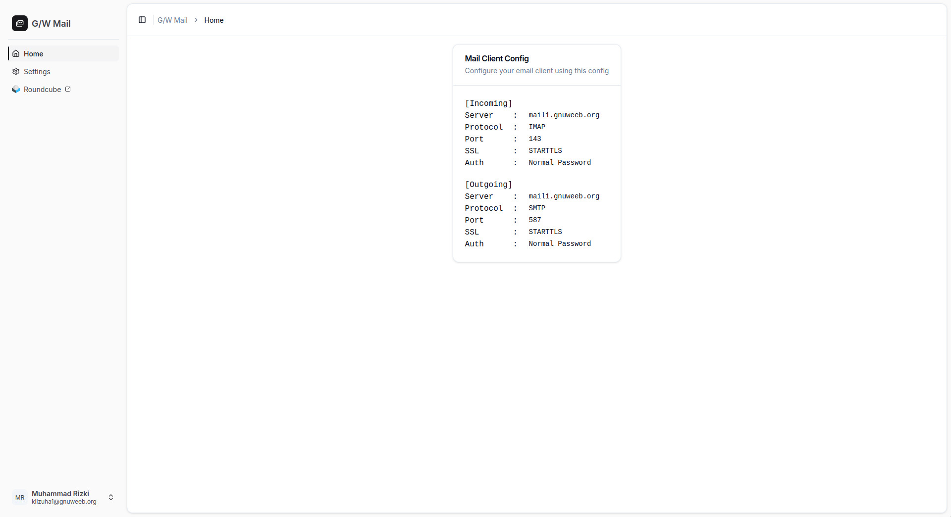 GNU/Weeb Mail Index